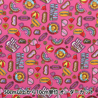 [From quantity 5] Fabric "USA Cotton Barbie ICONS Pink C11724-HOTPIN"