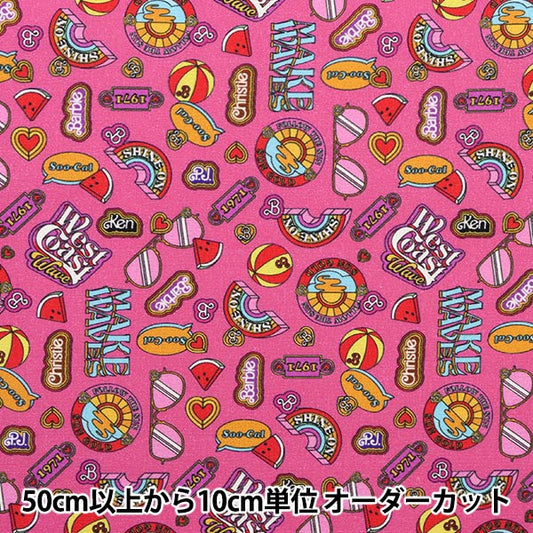 [From quantity 5] Fabric "USA Cotton Barbie ICONS Pink C11724-HOTPIN"