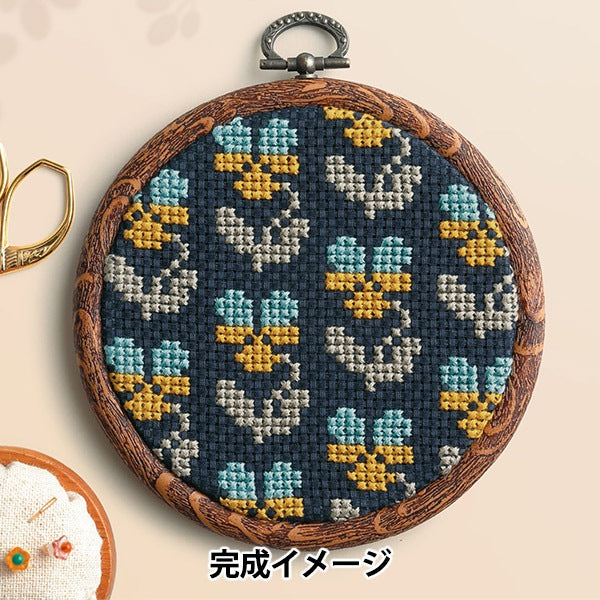 Embroidery kit "Cross Stitch Kit & Botanical Pansy 7560" Olympus