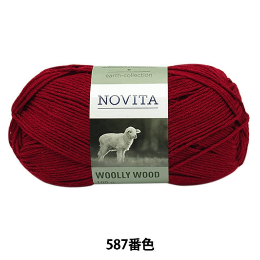 秋冬纱线 “羊毛木587颜色红色” Novita Novita