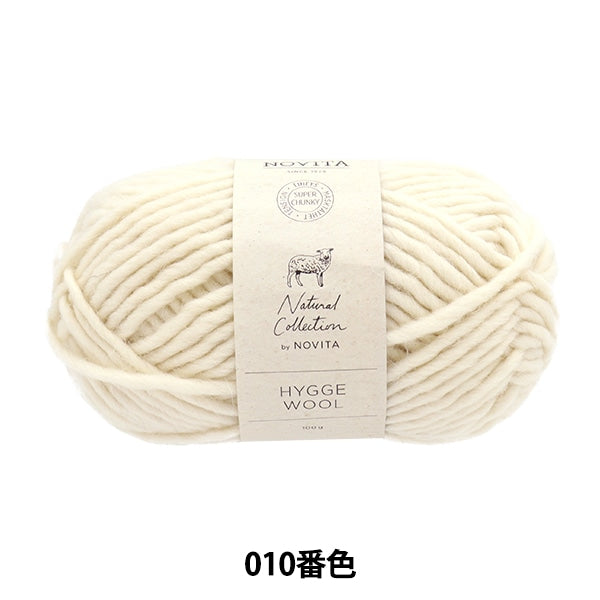 Fall and winterYarn "HYGGE WOOL 010 Color Off White" novita Novita