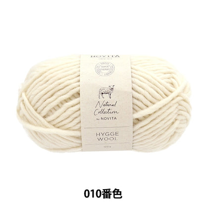 Fall and winterYarn "HYGGE WOOL 010 Color Off White" novita Novita