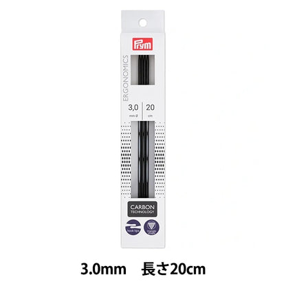 編織針 “ 5人體工程學雙點棒針 20厘米3.0mm] Prim