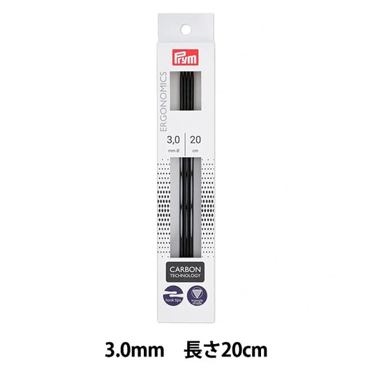 編織針 “ 5人體工程學雙點棒針 20厘米3.0mm] Prim