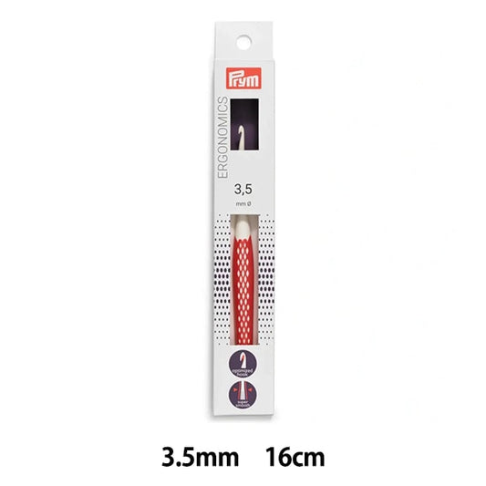 編織針 “人體工程學 鉤針 16厘米紅3.5mm” prym prim