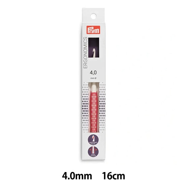 編織針 “人體工程學 鉤針 16厘米玫瑰4.0mm] prym prim