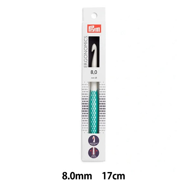 編織針 “人體工程學 鉤針 17厘米薄荷8.0mm] Prim