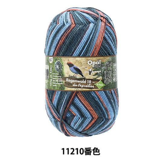 袜子纱线 纱线 “ Reugenwalt 18 6ply 11210颜色”蛋白石蛋白石