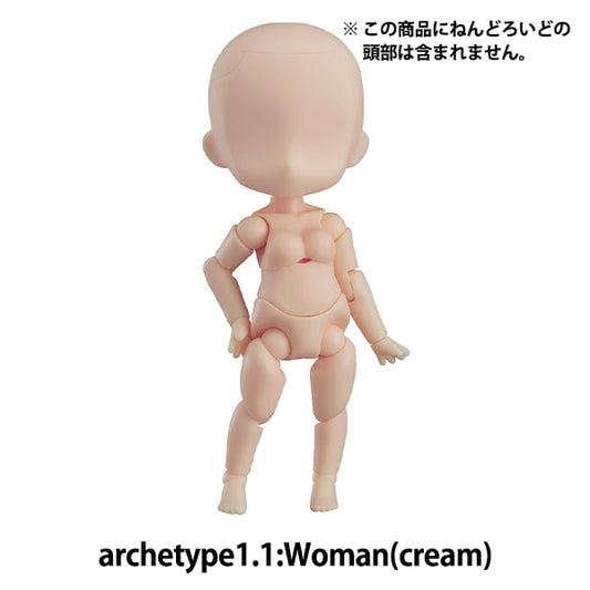 娃娃身體“ nendoroid doru Archetype1.1：女人（奶油）”好微笑公司好微笑公司