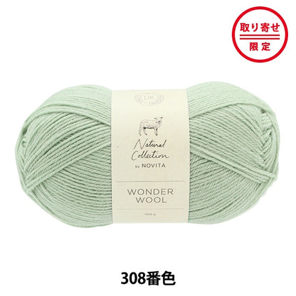 Fall and winterYarn "WONDER WOOL 308 Color Jade" novita Novita