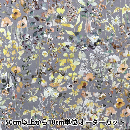 [From quantity 5] Fabric "Liberty Fabric Recycled Nylon Lip Ferda 21-363116-XR" Liberty Japan