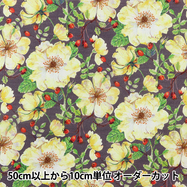 [From quantity 5] Fabric "Liberty Fabric LiyoselLawn Doreset Rose DC30096-BS] Liberty Japan