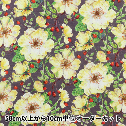 [From quantity 5] Fabric "Liberty Fabric LiyoselLawn Doreset Rose DC30096-BS] Liberty Japan