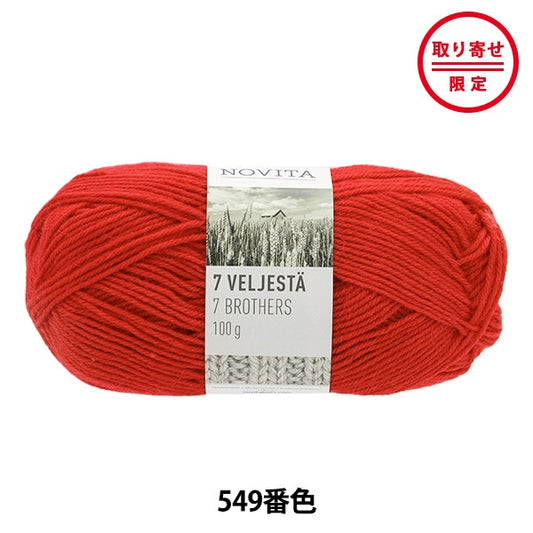 秋冬纱线 “ 7 Brothers 549彩色圣诞节” Novita Novita