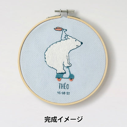 Embroidery kit "GIFT OF Stitch White Kumuma Scooter TB182" DMC Dewems