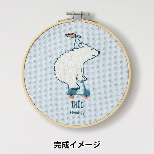 Embroidery kit "GIFT OF Stitch White Kumuma Scooter TB182" DMC Dewems
