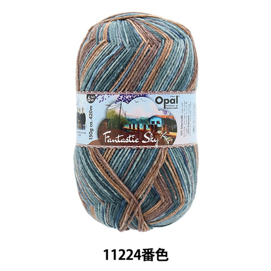 襪子紗 紗線 “ Fantastics Kai 6ply 11224顏色”蛋白石蛋白石