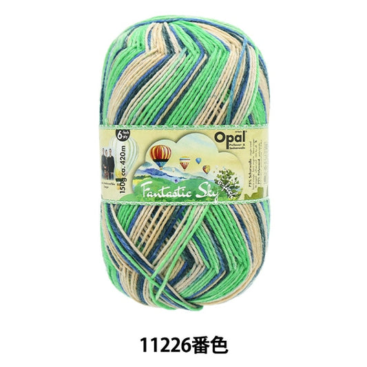 襪子紗 紗線 “ Fantastics Kai 6ply 11226顏色”蛋白石蛋白石