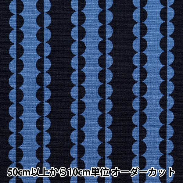 [来自数量5] 织物 『牛津布 Onner Dot Stripe Navy On10498-D]