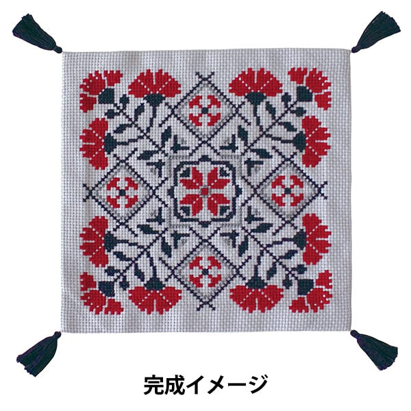 Embroidery kit "Folkro Patterns Garnet Tile 9099" Olympus