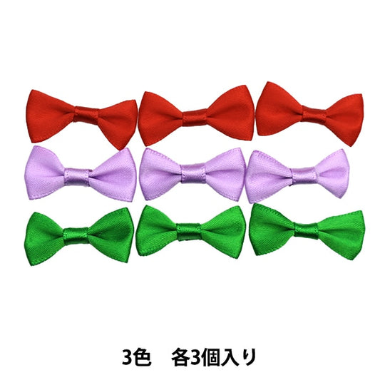 手工藝品零件“迷你”絲帶零件紅色，紫色，綠色TRP-13] Terai
