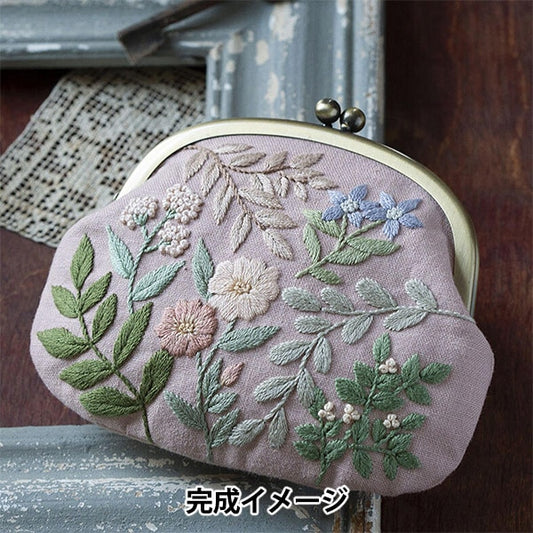 刺绣套件“吹风的野花小钱包 粉红色PHC-114-1]零件和平