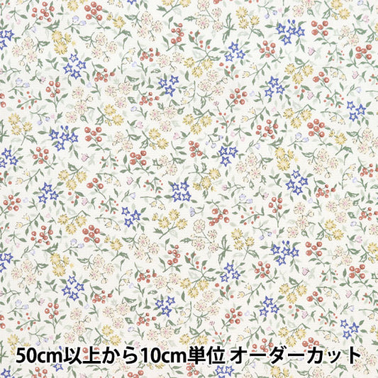 [From quantity 5] Fabric "Broad Rettle Flower Garden Mini Multi-Color Shulifls-A"