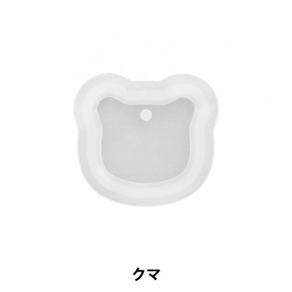 レジンモールド 『シリコンモールド タグシリーズ クマ H1105』 HARAWOOL 原ウール