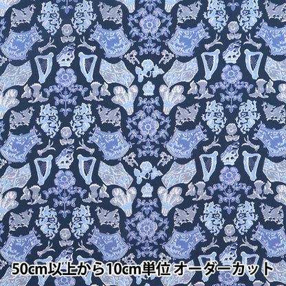 [From quantity 5] Fabric "Liberty Fabric Tana lawn Royal Fan Fare 3636848-BU] Liberty Japan