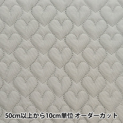 [From quantity 5] Fabric "Quilting Nerori Rose Heart Quilt Gray NRF-05H-GRY"