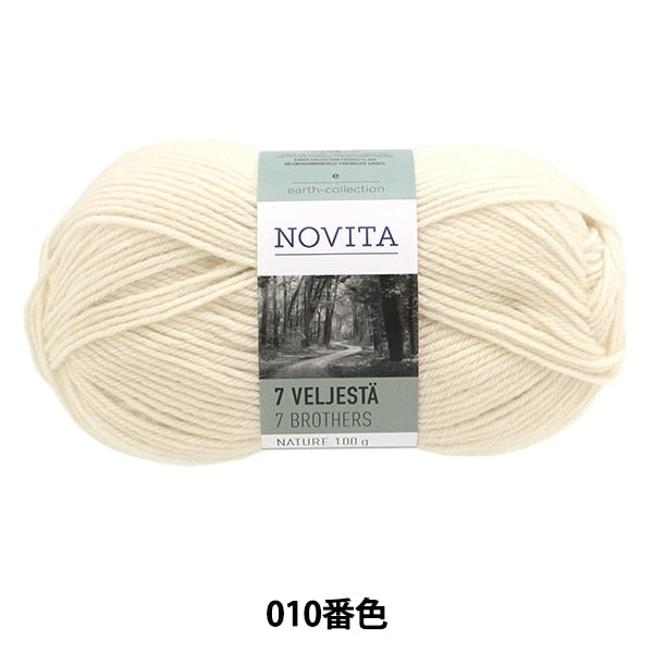 Fall and winterYarn "7Brothers Nature 10th Color Off -White" novita Novita