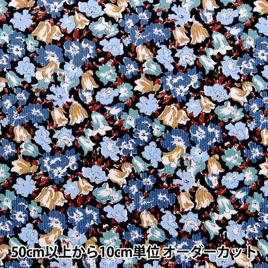 [From quantity 5] Fabric "Liberty Fabric CorduroyPrint Froralia 3633242-23B] Liberty Japan