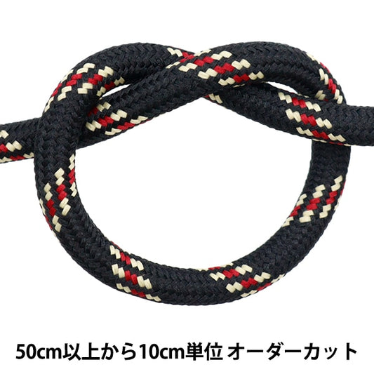 [來自數量5] 工藝繩 “室外代碼寬度寬度約為6mm，黑色YKT-3F” KOKKA