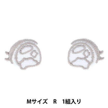 ワッペン 『ぬいフェイスワッペン Mサイズ R NUIW-36』 KIYOHARA 清原