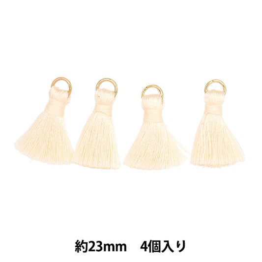 手工藝品零件“迷你流蘇4奶油TMT-1”