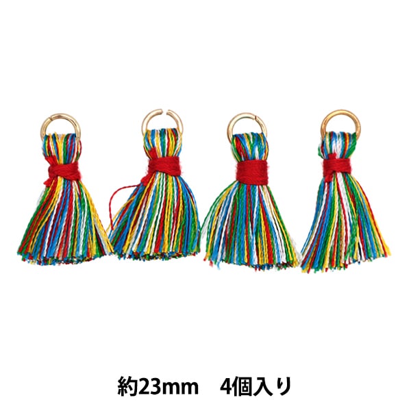 手工藝品零件“迷你流蘇4混合彩色TMT-9”