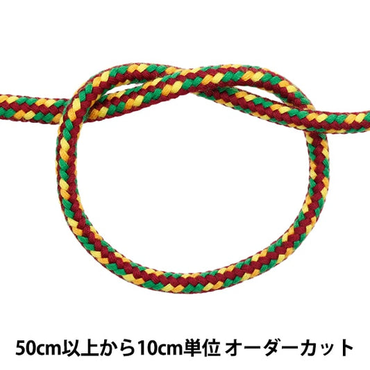 [來自數量5] 工藝繩 “日本風格的圓圈引擎X綠色X黃色870-4”
