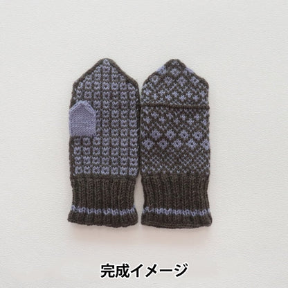 編織套件“ Amotto編織手套套件棕色X Blue Lilac” Sawada Sawada