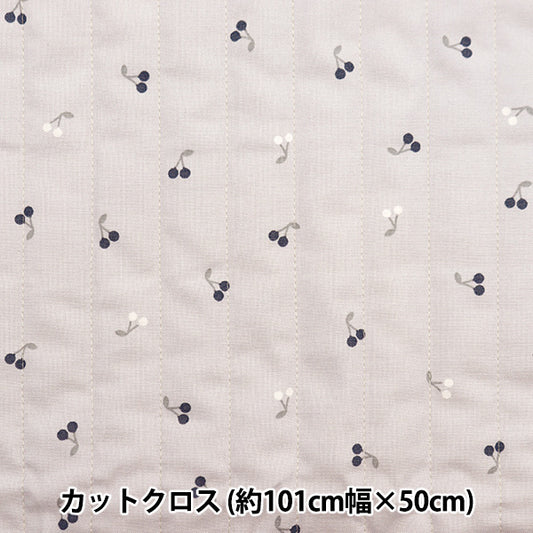Fabric 『SheetingQuilt Cut Cloth Approximately 101cm x 50cm Milk Ratte Cherry Monotone MLJS50-11B]