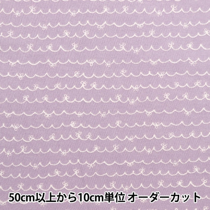 [From quantity 5] Fabric 『Poplin Home collection connectionRibbon DH11334S-M
