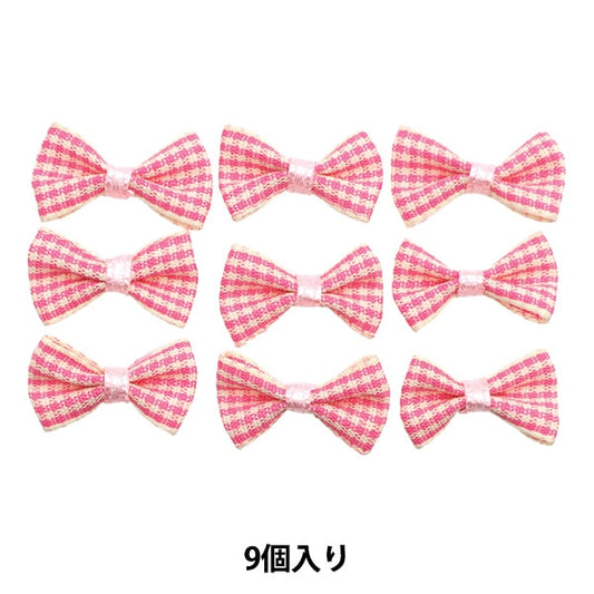 Handicraft parts "MiniRibbonParts check pink YRP-13] Terai