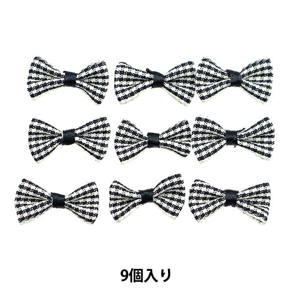 Handicraft parts "MiniRibbonParts check Black YRP-16] Terai