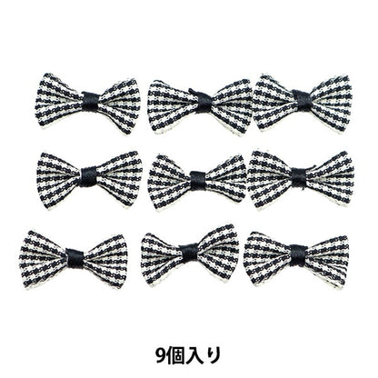 Handicraft parts "MiniRibbonParts check Black YRP-16] Terai