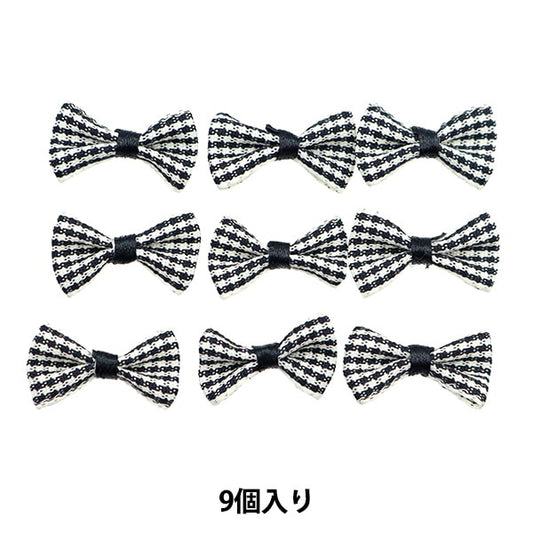 Handicraft parts "MiniRibbonParts check Black YRP-16] Terai
