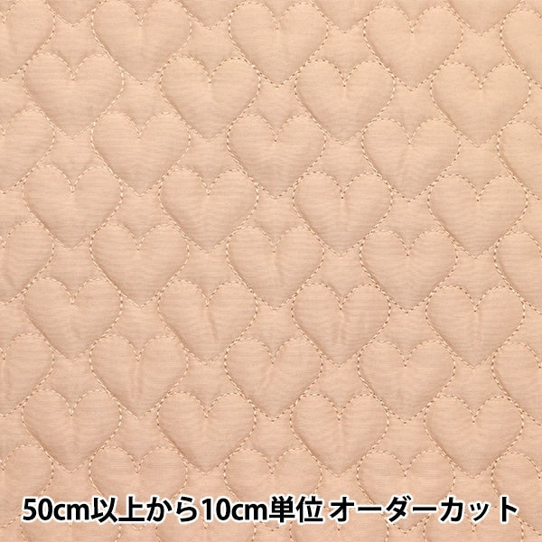[From quantity 5] Fabric "Quilting Nerori Rose Heart Quilt beige NRF-05H-BE"