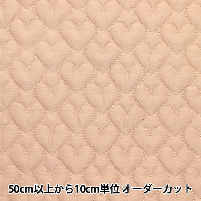 [From quantity 5] Fabric "Quilting Nerori Rose Heart Quilt beige NRF-05H-BE"
