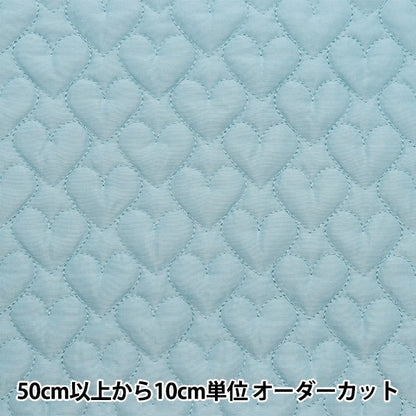 [From quantity 5] Fabric "Quilting Nerori Rose Heart Quilt Blue NRF-05H-BL"
