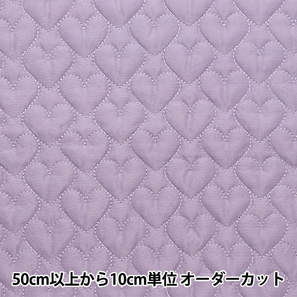 [From quantity 5] Fabric "Quilting Nerori Rose Heart Quilt Lavender NRF-05H-V"