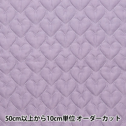 [From quantity 5] Fabric "Quilting Nerori Rose Heart Quilt Lavender NRF-05H-V"