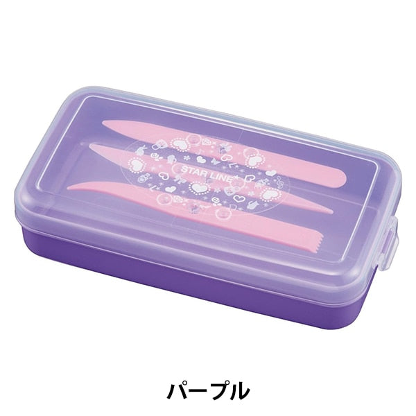 粘土用工具 『学校ねんどケース パープル ST108PU』 KUTSUWA クツワ
